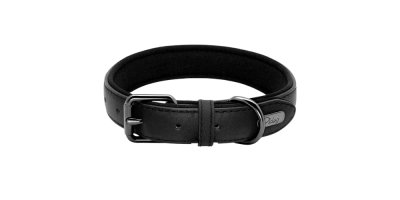 Gevoerde Lederen Halsband Gevoerde Lederen Halsband