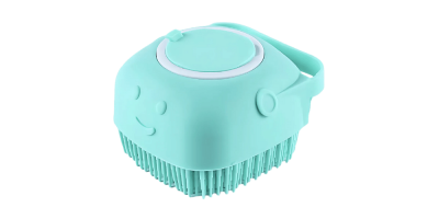 Siliconen Badborstel voor Honden met Shampoo... Siliconen Badborstel voor Honden met Shampoo...