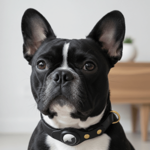 Collier pour Chien en Cuir avec Support Apple AirTag Sécurisé Collier pour Chien en Cuir avec Support Apple AirTag Sécurisé